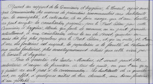 Délibération du Conseil municipal de Saint-Pierre-Quilbignon, session extraordinaire du 24 Septembre 1893 - Archives municipales de Brest