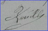 Signature de Jean Marie Urbain ROUILLE